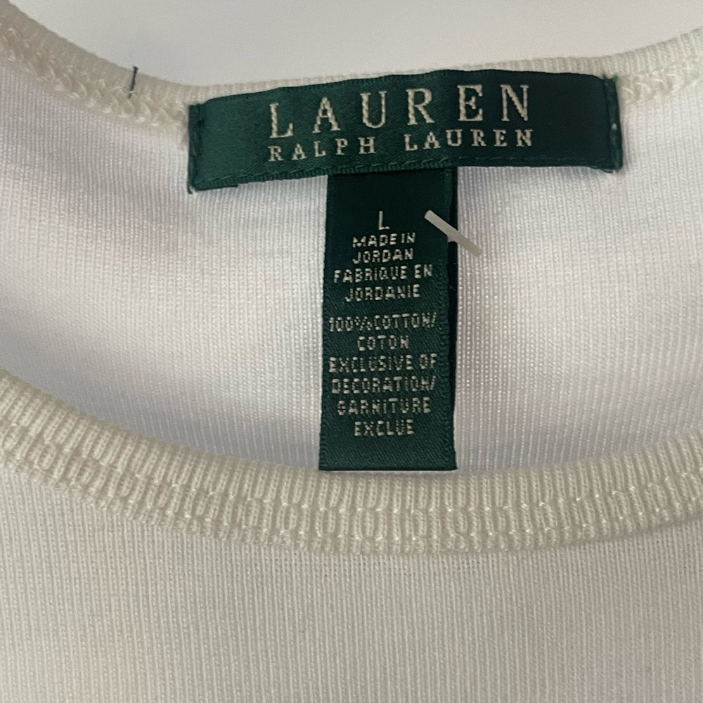 Lauren Ralph Lauren Women's Cream Long Sleeve Top - Picture 3 of 3